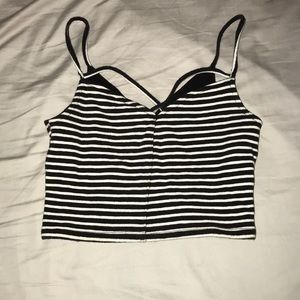 Hollister striped crop top #NWOT #Hollister